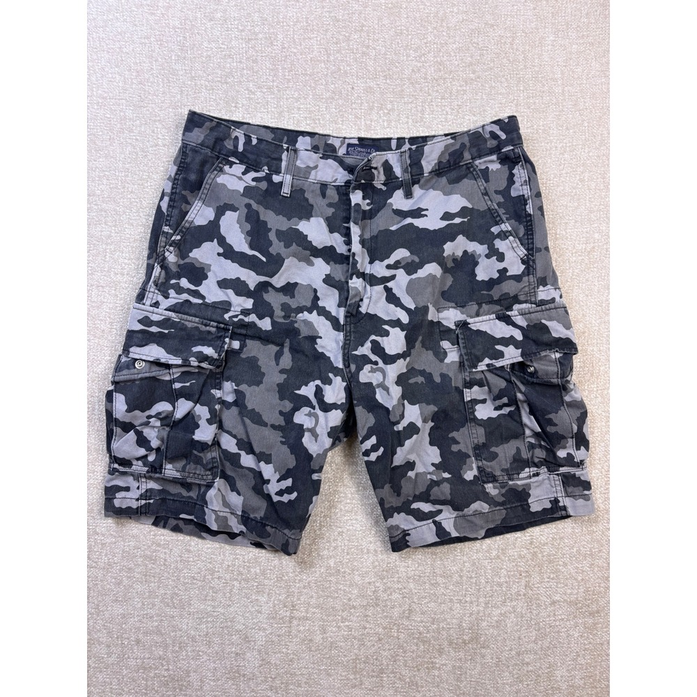 Levis Mens Grey Camo Cargo Shorts Cotton Utility Camouflage 34 232510014